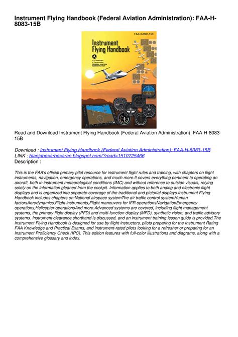 READ/DOWNLOAD Instrument Flying Handbook (Federal Aviation ...