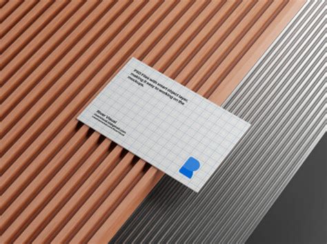 Single horizontal Business Card Mockup - Mockup World