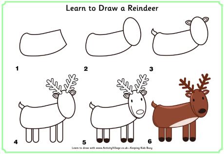 Learn to Draw a Reindeer