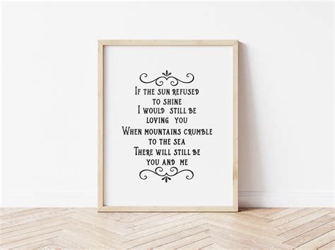 Led Zeppelin Thank You Song Lyrics Printable Instant | Etsy