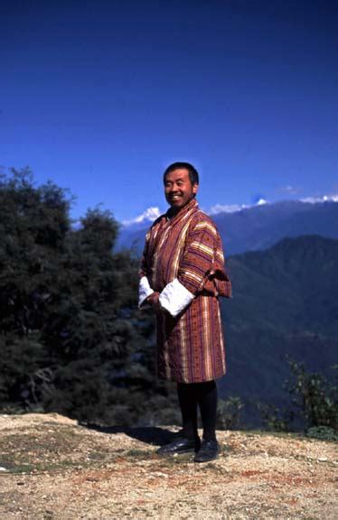 Bhutanese Man in National Costume