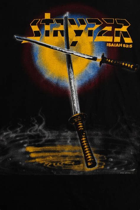 STRYPER Soldiers Under Command 1986 tour T-Shirt Size: