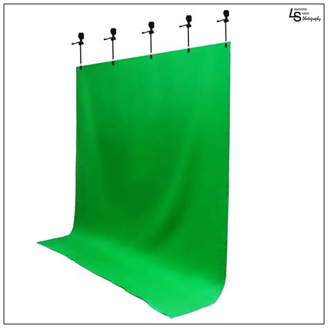 5'x 10' Foot Chromakey Green Screen Seamless Muslin Fabric Cloth ...