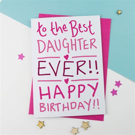 Printable Birthday Cards For Daughter