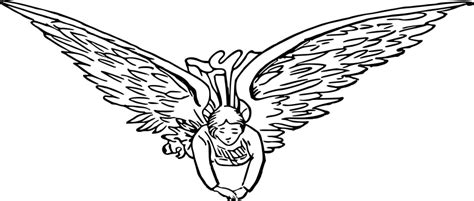 Flying angel - Openclipart