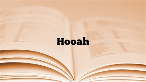 Hooah Meaning, Definition, & Synonyms | Army Slang Words - CoolTermGuide