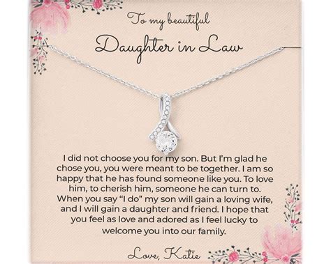 Daughter-in-law Gifts Daughter in Law Wedding Gift Gift for - Etsy