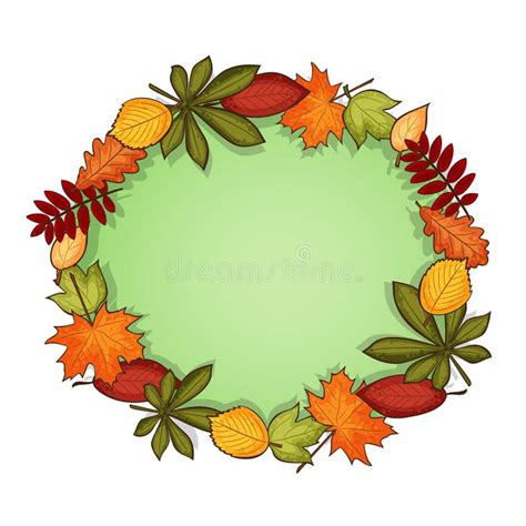 Autumn vector frame stock vector. Illustration of vector - 27046263