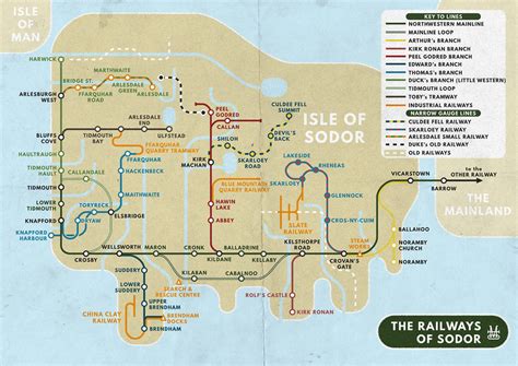 Sodor And Mainland Railway Map