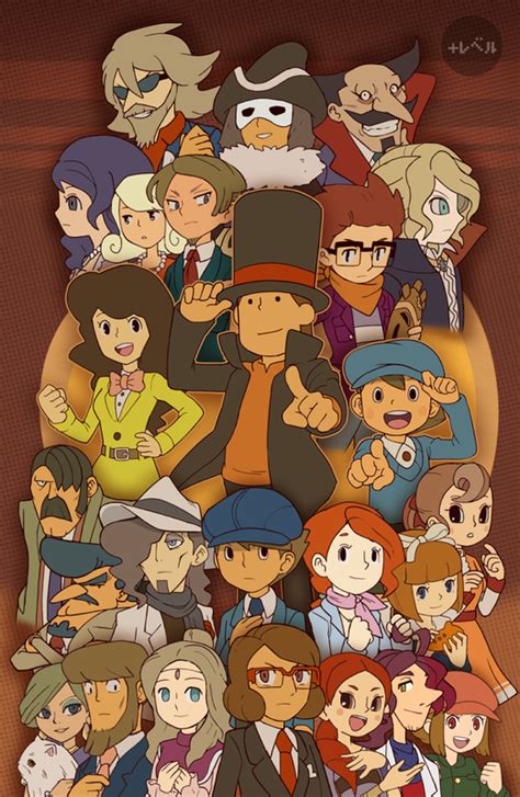 Professor Layton Characters by AuraMastr457 on DeviantArt