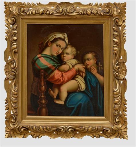 Unknown - 19th Century Study of Raphael's Madonna Della Seggiola | Raphael madonna, Art ...