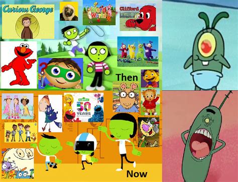 The Evolution Of Plankton And Pbs Kids by happaxgamma on DeviantArt