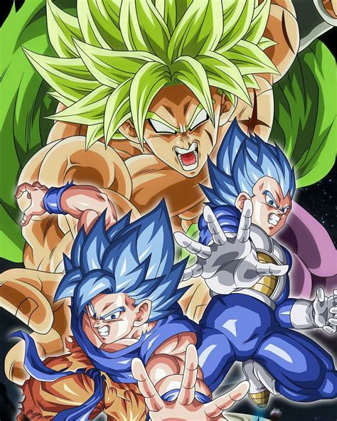 Vegeta, Goku , broly | Dragon ball goku, Dragon ball artwork, Dragon ball