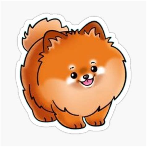 "Pomeranian" Sticker for Sale by beccamitch | Redbubble