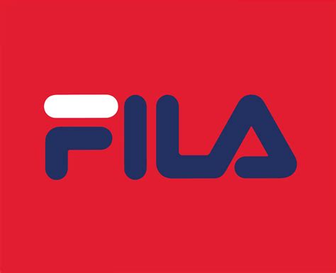 fila logo marca símbolo diseño ropa Moda vector ilustración con rojo ...