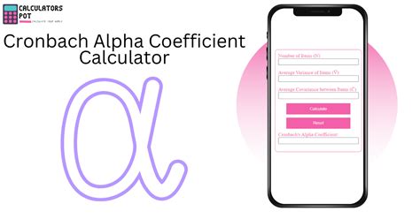 Cronbach Alpha Coefficient Calculator - CalculatorsPot