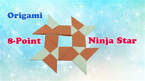 How to make an origami 8-Point Ninja Star | Easy to make an origami ...