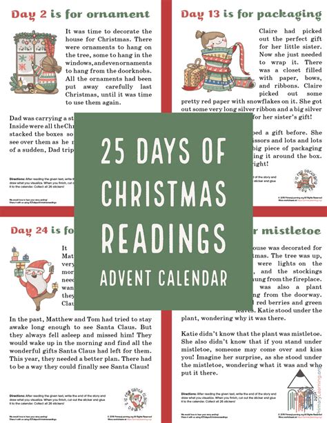 Christmas Readings | Advent Calendar | Christmas reading passages ...