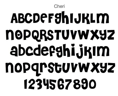 cheri font | Lettering fonts, Cute letter fonts, Tattoo lettering fonts