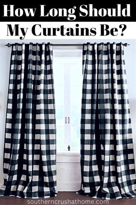 How Long Should My Curtains Be? Curtain Length Rules - Southern Crush ...