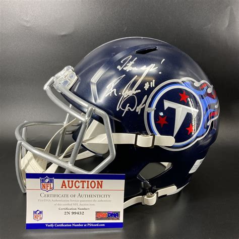 Titans - Josh Dobbs Signed Replica Helmet | The official auction site ...