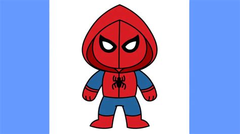 How to draw Spider-Man Homecoming step by step easy for kids - YouTube