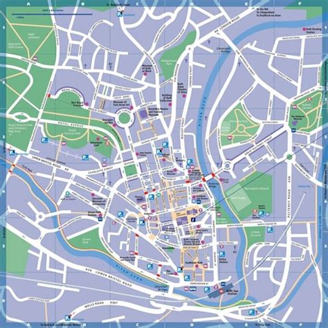 Large Bath Maps for Free Download and Print | High-Resolution and ...