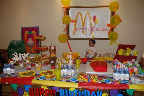 7 best McDonalds Birthday Party Theme images on Pinterest | Birthdays ...