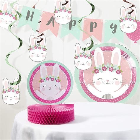 Bunny Party Birthday Decorations Kit : Amazon.ca: Health & Personal Care