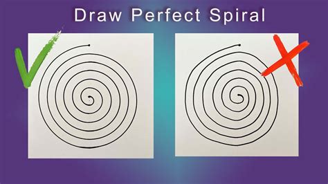 How to draw a Perfect Spiral - with very easy steps - Drawing Ex 9 ...