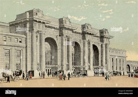 Grand Union Station. New Haven. 1910 Stock Photo - Alamy