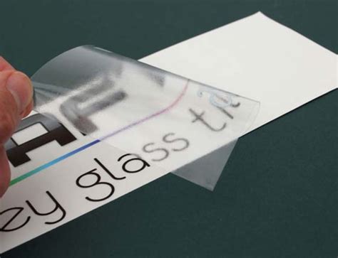 Clear Vinyl Printed Stickers | Laleham Products