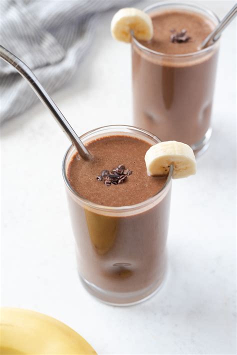 Chocolate Banana Protein Smoothie - Flavor the Moments