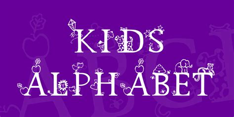 Download Kids Alphabet font | fontsme.com