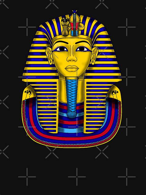 "king tut (gold mask)" T-shirt for Sale by josephfanous | Redbubble | king tut t-shirts - golden ...