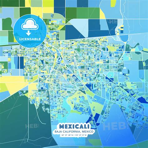 Mexicali Map Print Template in 2022 | Map print, Map vector, Print ...