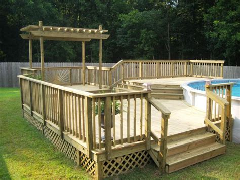 Above Ground Swimming Pool Deck Plans : Making the Swimming Pool Deck Plans – Swimming Pool ...