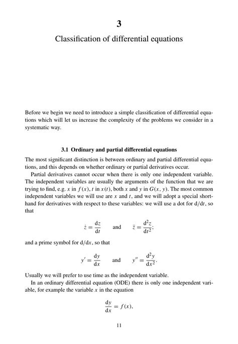 Classification of differential equations (Chapter 3) - An Introduction to Ordinary Differential ...