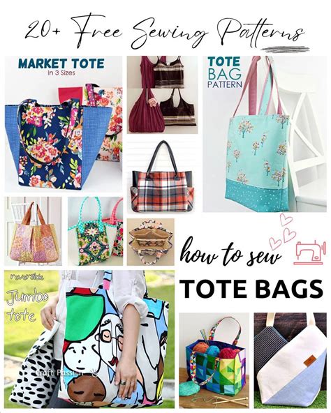 21 Free Tote Bag Patterns To Sew • Craft Passion