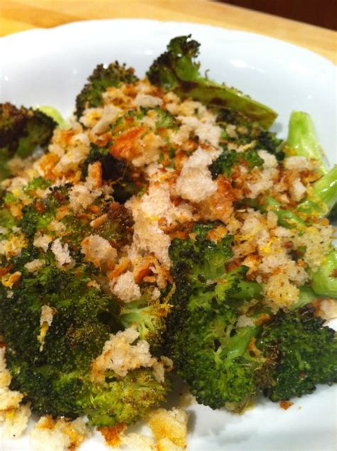 Roasted Broccoli Florets with Toasted Breadcrumb Gremolata