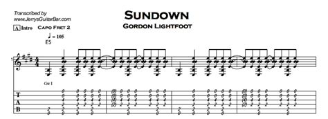 Gordon Lightfoot Guitar Chords