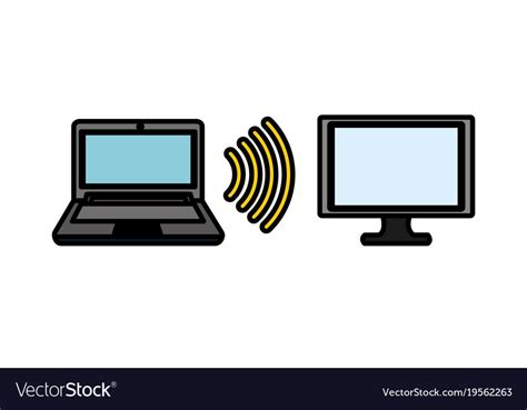 Computer and laptop design Royalty Free Vector Image