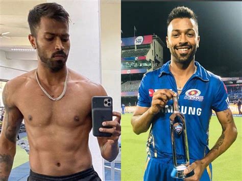 68 kgs to 75 real quick! Mumbai Indians' Hardik Pandya flaunts six-pack ...