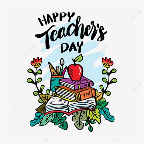 Happy Teachers Day Clipart Transparent Background, Happy Teacher S Day Poster Design, Poster ...