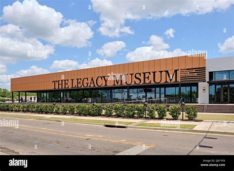 Front exterior of The Legacy Museum, a civil rights museum, explaining ...