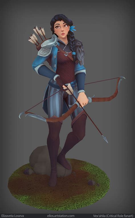 ArtStation - Vex'ahlia, Elizaveta Loseva | Critical role fan art, Critical role, Vex ahlia