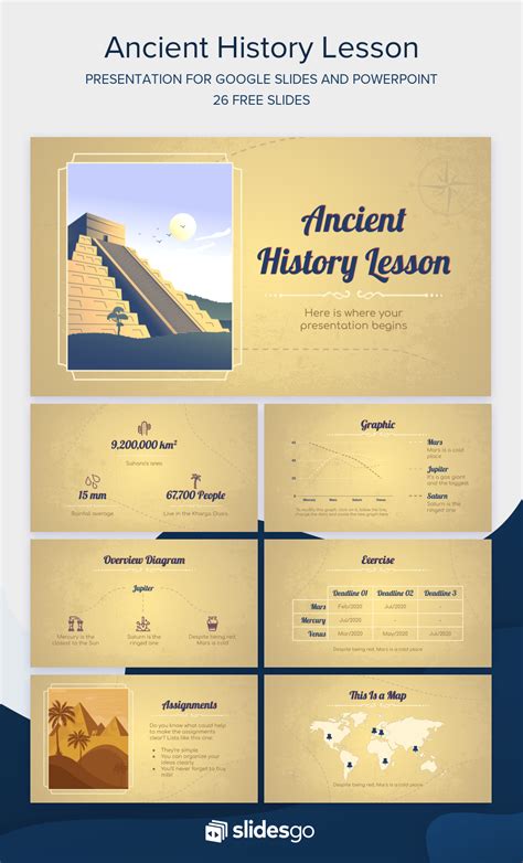 Prepare your Lesson on Ancient History with this vintage presentation. Download and customize it ...