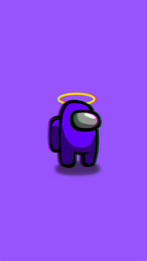 Among Us Purple Aesthetic Icon / Available in png and svg formats.