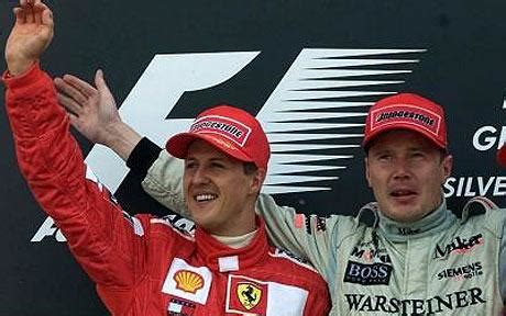 Mika Häkkinen content to sit back as Michael Schumacher makes comeback