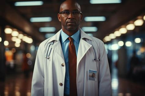 Premium Photo | Portrait of confident male doctor in modern hospital ...